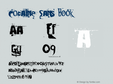 Cocaine Sans Book Version December 15, 2004 Font Sample