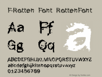 F-Rotten Font RottenFont Version Converted from c:win图片样张
