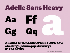 Adelle Sans Heavy Version 1.000图片样张