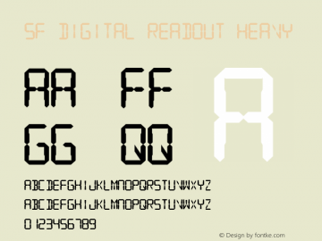 SF Digital Readout Heavy ver 2.0; 2000. Freeware for non-commercial use.图片样张