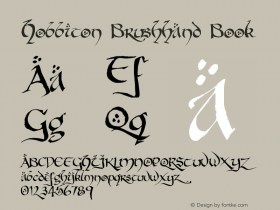 Hobbiton Brushhand Book Version 001.000 Font Sample