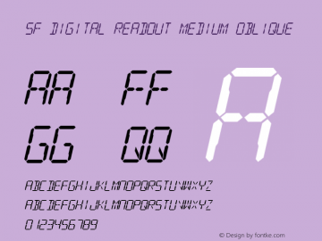 SF Digital Readout Medium Oblique ver 2.0; 2000.图片样张