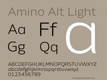 Amino Alt Light Version 2.01 : 2013;com.myfonts.cadson-demak.amino.alt-light.wfkit2.41JQ Font Sample