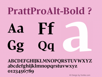 PrattProAlt-Bold ? 1.000;com.myfonts.shinn.pratt-pro.alt-bold.wfkit2.3c34 Font Sample