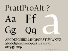 PrattProAlt ? 1.000;com.myfonts.shinn.pratt-pro.alt.wfkit2.3c2X Font Sample