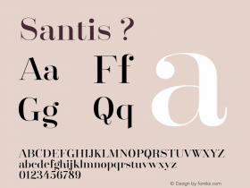 Santis ? 1.000;com.myfonts.latinotype.santis.regular.wfkit2.44DQ Font Sample