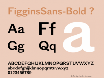 FigginsSans-Bold ? Version 1.005;com.myfonts.shinn.figgins-sans.bold.wfkit2.3dJ9图片样张