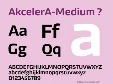 AkcelerA-Medium ? 001.000;com.myfonts.adtypo.akceler.a-medium.wfkit2.42vS Font Sample