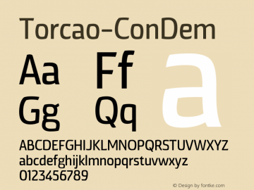 Torcao-ConDem ☞ Version 1.000;com.myfonts.insigne.torcao.con-demi.wfkit2.44DR图片样张