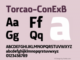 Torcao-ConExB ☞ Version 1.000;com.myfonts.insigne.torcao.con-extra-bold.wfkit2.44DX图片样张