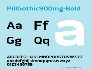 PillGothic900mg-Bold ☞ Version 1.000 2007 initial release;com.myfonts.betatype.pill-gothic.900mg-bold.wfkit2.3dBA图片样张