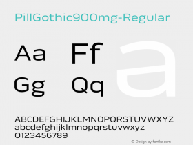 PillGothic900mg-Regular ☞ Version 1.000 2007 initial release;com.myfonts.betatype.pill-gothic.900mg-regular.wfkit2.3dBG Font Sample