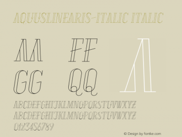 AquusLinearis-Italic Italic Version 1.008;PS 001.008;hotconv 1.0.56;makeotf.lib2.0.21325;com.myfonts.phospho.aquus.linearis-italic.wfkit2.3Svx图片样张