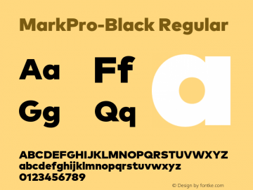 MarkPro-Black Regular Version 7.504; 2013; Build 1026图片样张