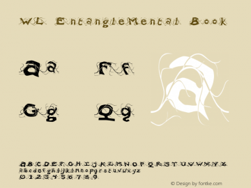 WL EntangleMental Book Version 1.000 Font Sample