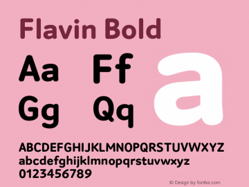 Flavin Bold Version 1.0图片样张