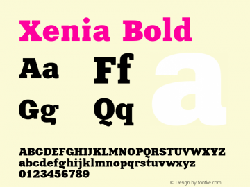 Xenia Bold 001.000图片样张