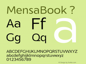 MensaBook ? 1.000;com.myfonts.aviation.mensa.book.wfkit2.3PzB图片样张