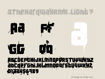 3TheHardWayRMX-Light ? Version 001.001;com.myfonts.fenotype.3-the-hard-way-rmx.light.wfkit2.3e93 Font Sample