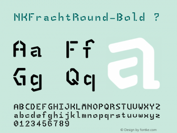 NKFrachtRound-Bold ? Version 001.001 ;com.myfonts.houseofburvo.nk-fracht-round.bold.wfkit2.3rZf Font Sample