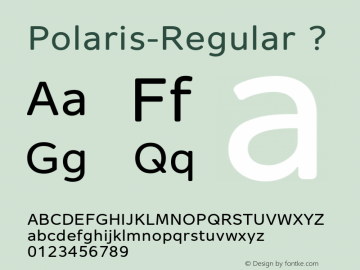 Polaris-Regular ? 1.000;com.myfonts.aviation.polaris.regular.wfkit2.3PzX Font Sample