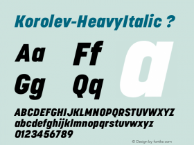 Korolev-HeavyItalic ? Version 1.000;com.myfonts.device.korolev.heavy-italic.wfkit2.3RHj图片样张