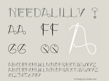 NeedALilly ? com.myfonts.ingrimayne.needalilly.needalilly.wfkit2.3wkn Font Sample