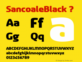 SancoaleBlack ? Version 1.000;com.myfonts.insigne.sancoale.black.wfkit2.3BK3 Font Sample