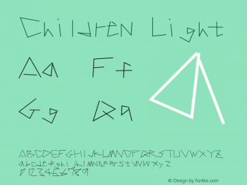 Children Light Version 001.100 Font Sample