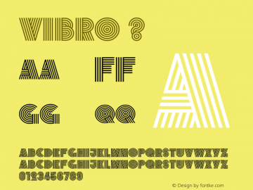 Vibro ? Version 1.000;com.myfonts.signal.vibro.empty.wfkit2.3Ggm图片样张