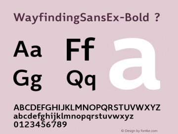 WayfindingSansEx-Bold ? Version 1.100;PS 001.100;hotconv 1.0.56;makeotf.lib2.0.21325;com.myfonts.fdi.wayfinding-sans-pro.wayfinding-sans-ex-bold.wfkit2.3Rra图片样张