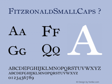 FitzronaldSmallCaps ? Version 1.000;com.myfonts.cercurius.fitzronald.small-caps.wfkit2.451i Font Sample