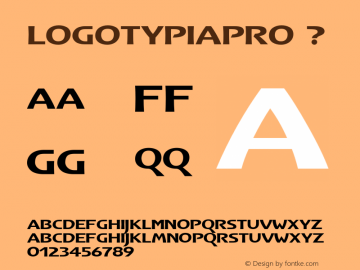 LogotypiaPro ? Version 2.101;PS 002.001;Core 1.0.38;com.myfonts.fdi.logotypia-pro.regular.wfkit2.2u4Z Font Sample