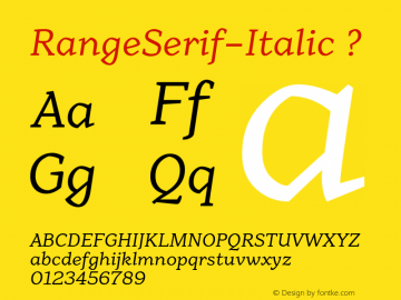 RangeSerif-Italic ? 1.000;com.myfonts.schizotype.range-serif.italic.wfkit2.3TKx Font Sample
