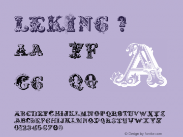 LeKing ? Version 5.100;com.myfonts.misprinted.le-king.regular.wfkit2.351d Font Sample
