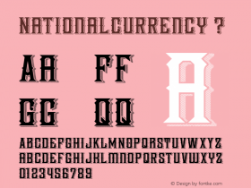 NationalCurrency ? Version 1.000;com.myfonts.decade-typefoundry.national-currency.regular.wfkit2.3W1k Font Sample