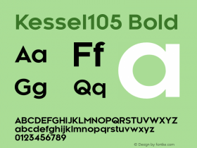 Kessel105 Bold Version 3.000;com.myfonts.talbot.kessel-105.bold.wfkit2.44pb Font Sample