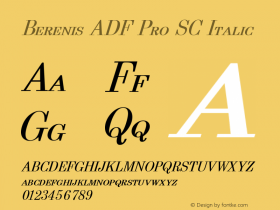 Berenis ADF Pro SC Italic Version 1.004图片样张