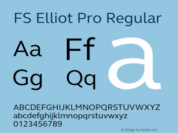 FS Elliot Pro Regular Version 1.001图片样张