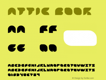 Attic Book Version 1.0 Font Sample