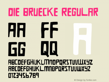 Die Bruecke Regular Version 1.0图片样张
