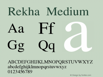 Rekha Medium Version 0.2图片样张