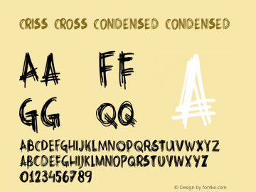 Criss Cross Condensed Condensed Version 1.000图片样张