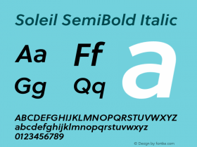 Soleil SemiBold Italic Version 1.001;com.myfonts.type-together.soleil.sb-italic.wfkit2.44WN Font Sample