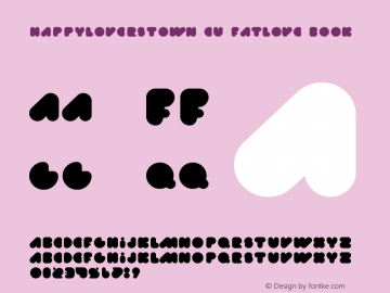 happyloverstown.eu_fatlove Book Version 1.0 Font Sample