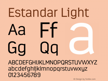 Estandar Light Version 1.000;com.myfonts.latinotype.estandar.light.wfkit2.461c图片样张