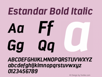 Estandar Bold Italic Version 1.000;com.myfonts.latinotype.estandar.bold-italic.wfkit2.4614 Font Sample