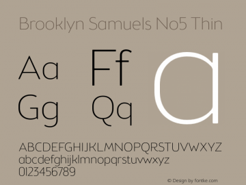 Brooklyn Samuels No5 Thin Version 3.001图片样张