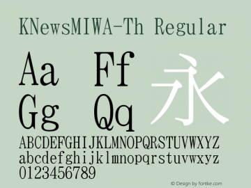 KNewsMIWA-Th Regular Version 004.20 2003/08/30图片样张
