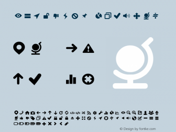 Typicons Regular Version 1.000;PS 001.001;hotconv 1.0.56 Font Sample